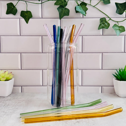 Glass Straw for Glass Can Cups
