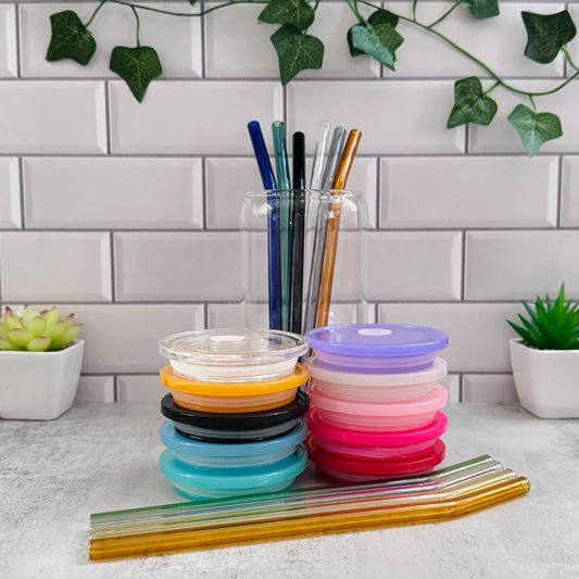 Acrylic Lid + Glass Straw *Upgrade Bundle*
